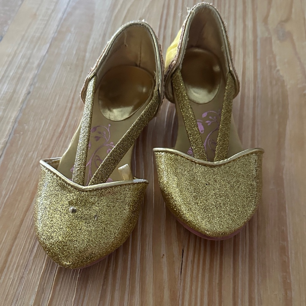 Disney Gold Glitter Kids Dress Shoes
